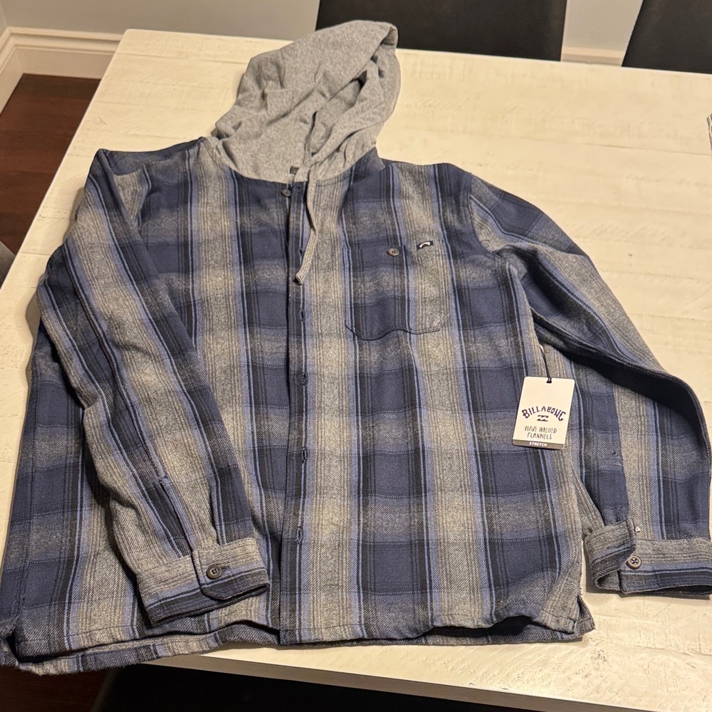Billabong Gray and Blue Kids Jean Jacket